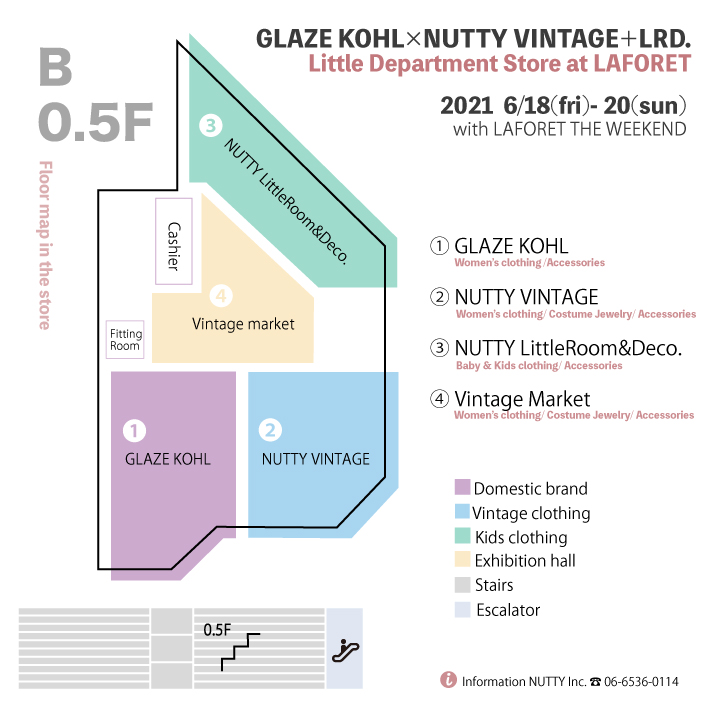 GLAZE KOHL×NUTTY VINTAGE+LRD. Little Department Store
