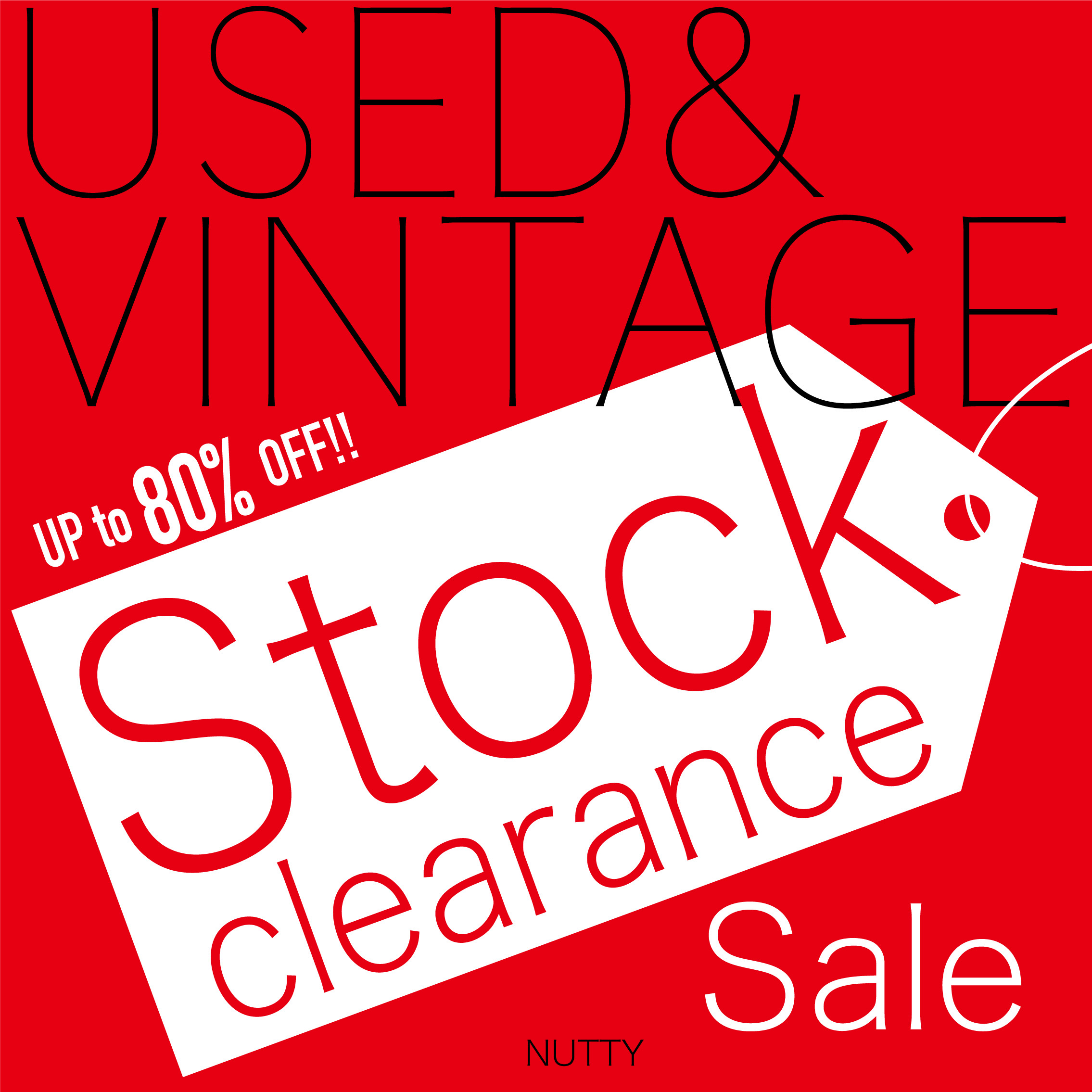 Stock Clearance Saleを6/11より開催いたします